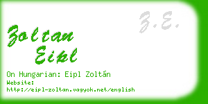 zoltan eipl business card